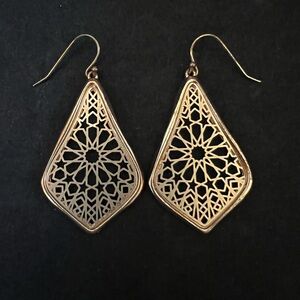 Kendra Scott gold drop earrings